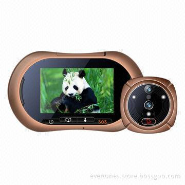 3.7-inch LCD 0.3MP CMOS Digital Peephole Viewer with 130° Camera Viewing Angle